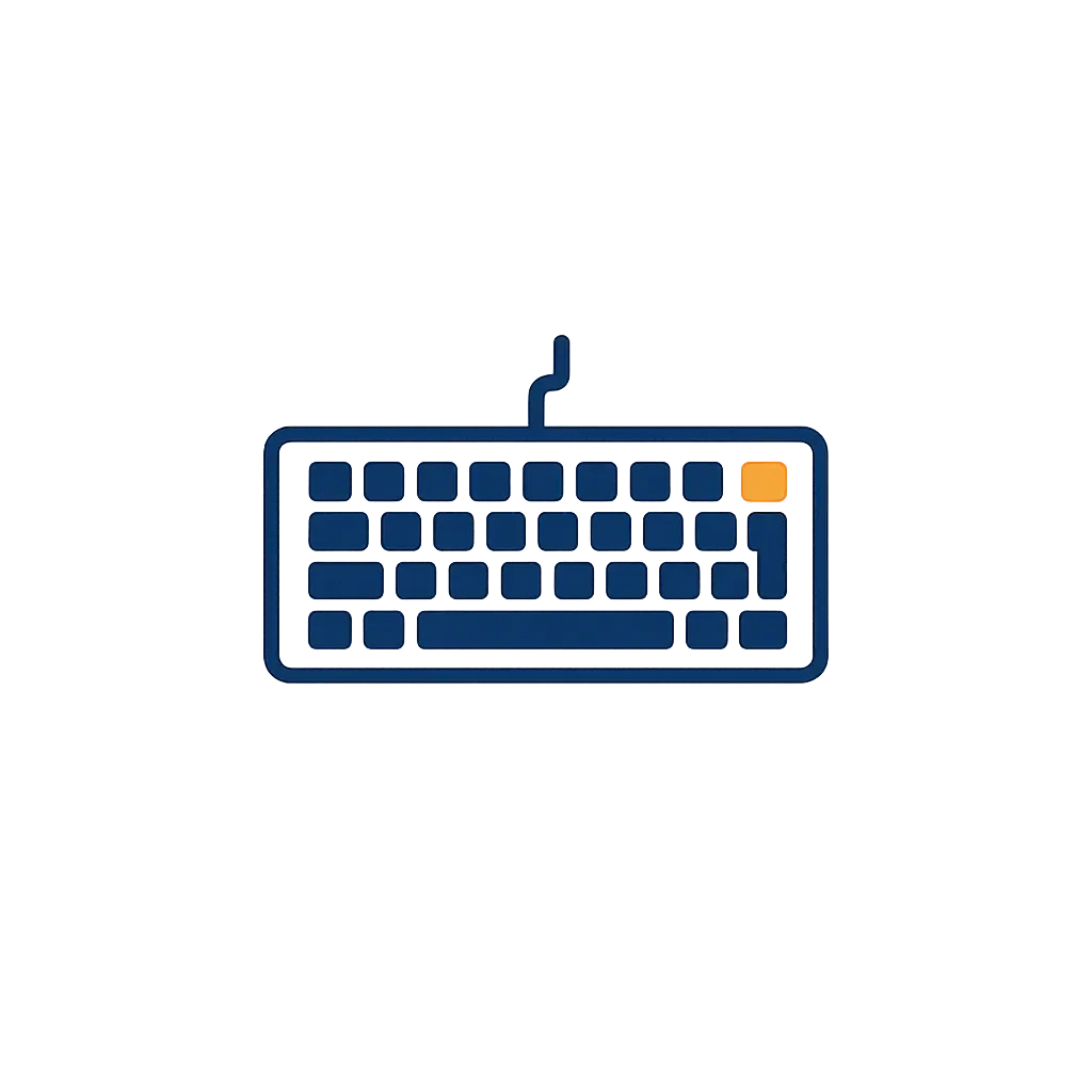 Ikona problemów z klawiaturą laptopa