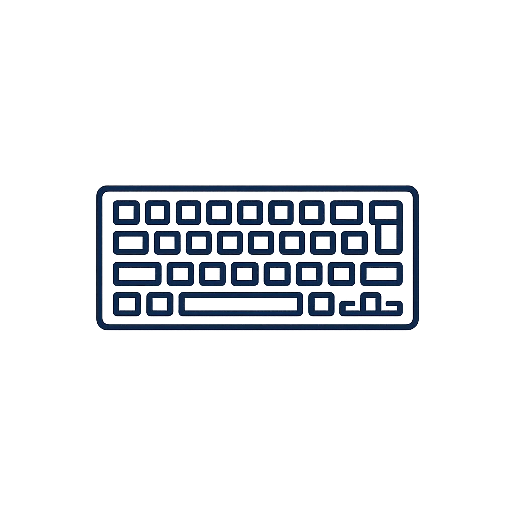 Ikona klawiatury laptopa