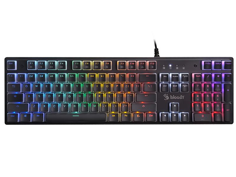 Klawiatura przewodowa A4tech Bloody S520N Pudding Black (BLMS Blue Switch) mechaniczna