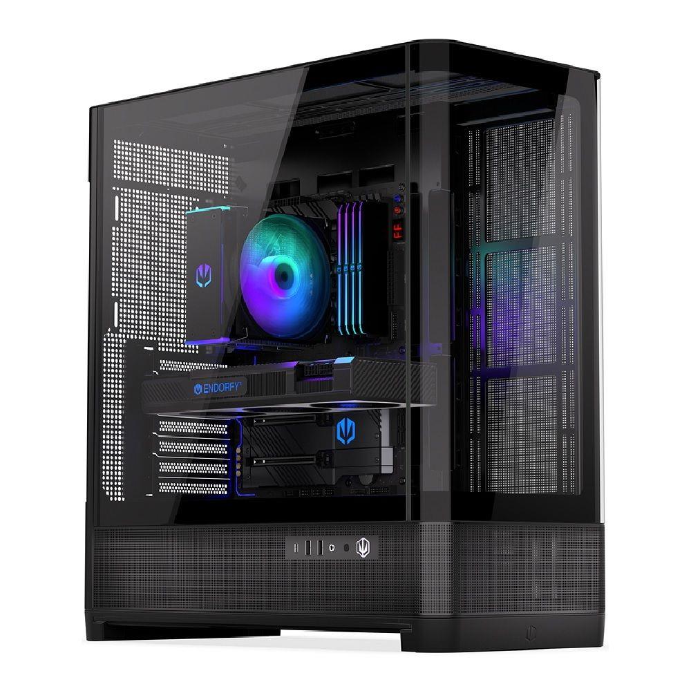 Obudowa Endorfy Aquarius 8000 Flex ATX z oknem bez zasilacza czarna