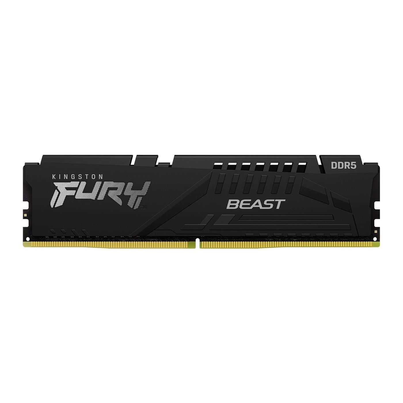 Pamięć DDR5 Kingston FURY Beast 8GB (1x8GB) 5600MHz CL40 1,25V Czarna