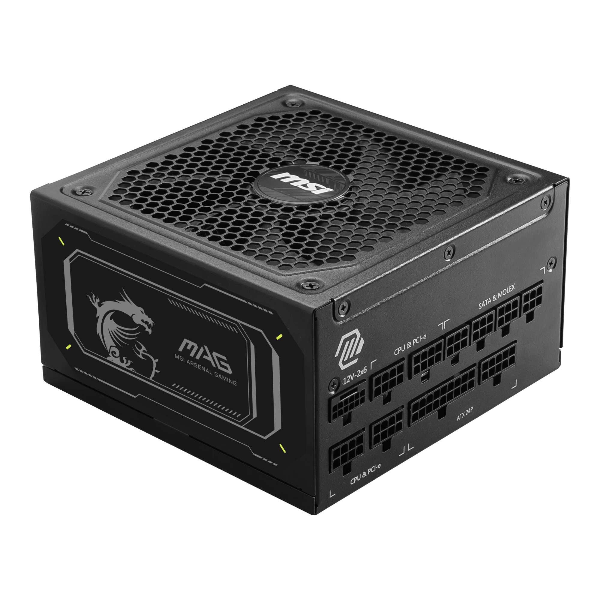 Zasilacz MSI MAG A1000GL PCIE5 II 1000W 135mm 80plus Gold aPFC