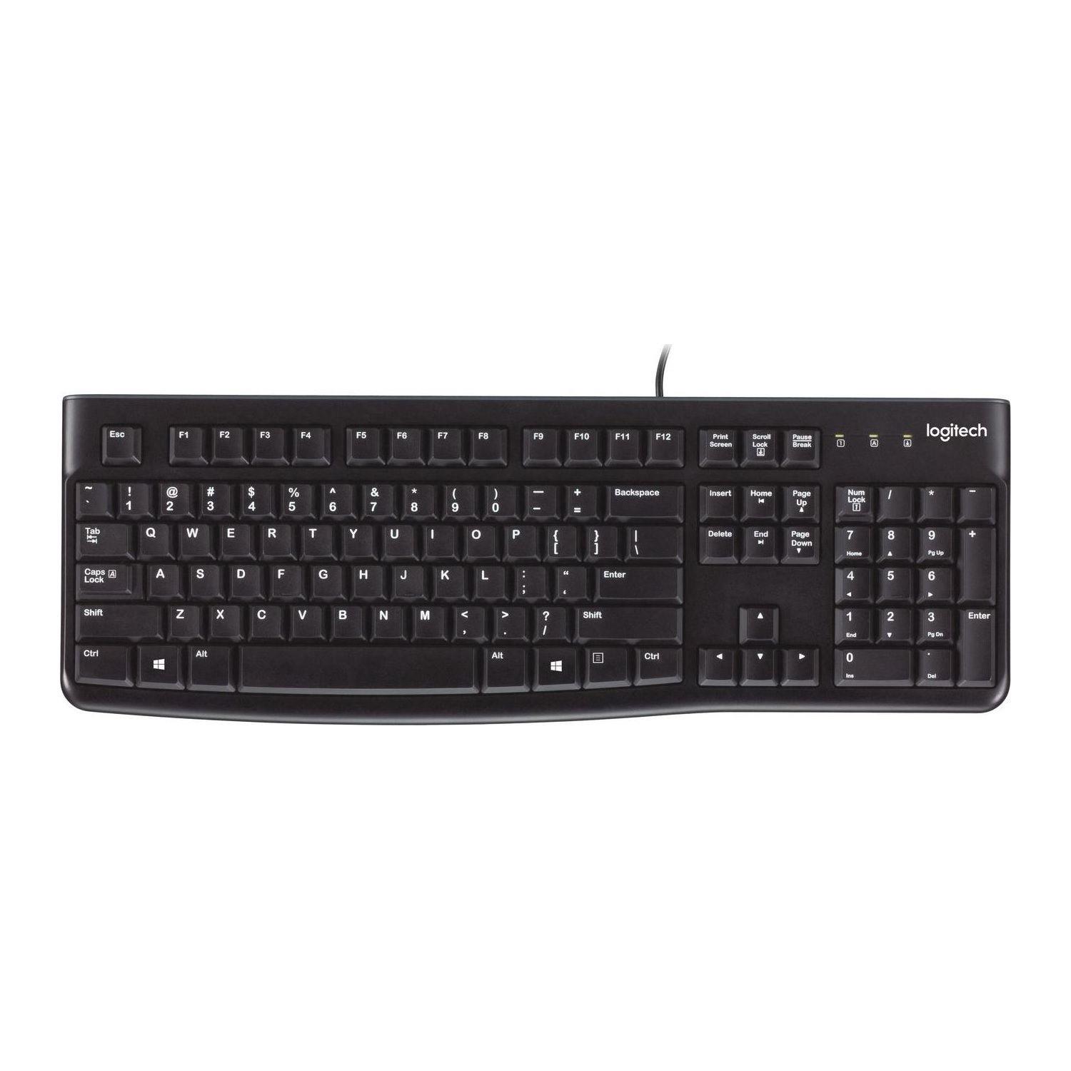 Klawiatura przewodowa Logitech K120 USB US czarna