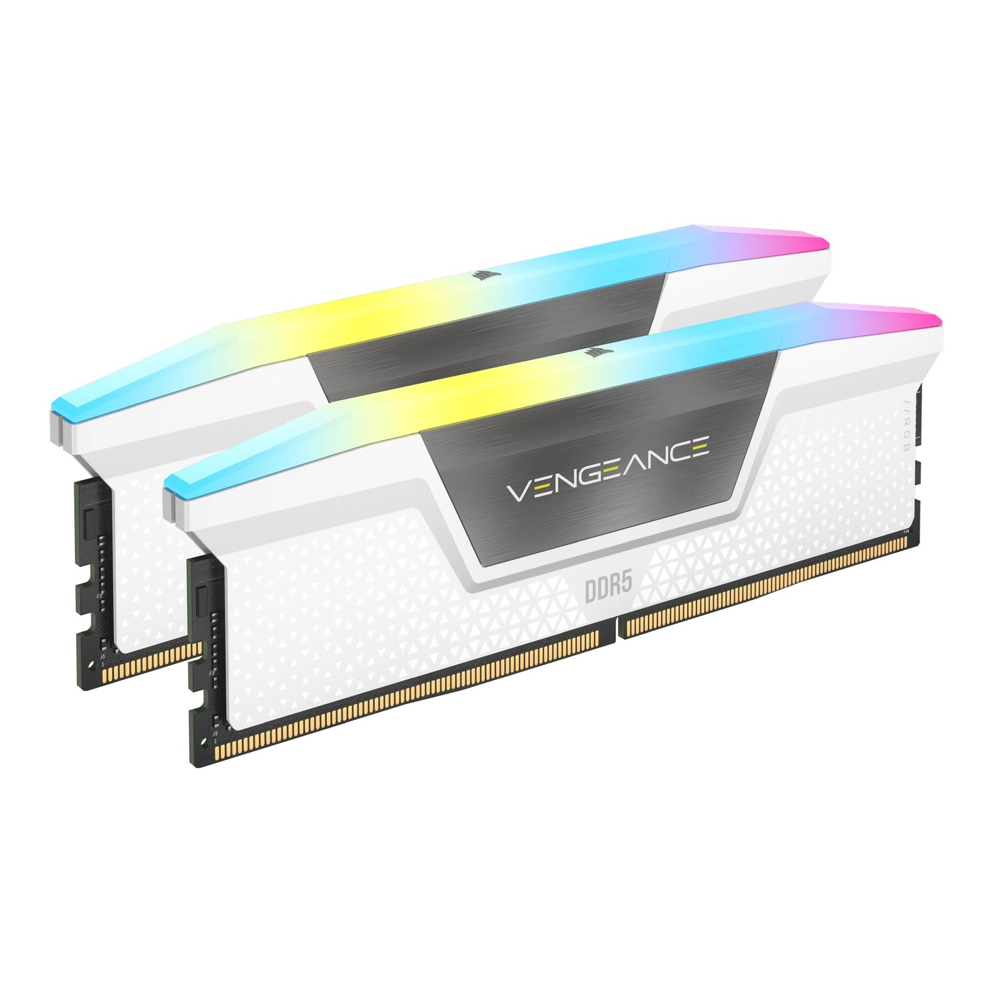 Pamięć DDR5 Corsair Vengeance RGB 32GB (2x16GB) 6400MHz CL36 1,35V White