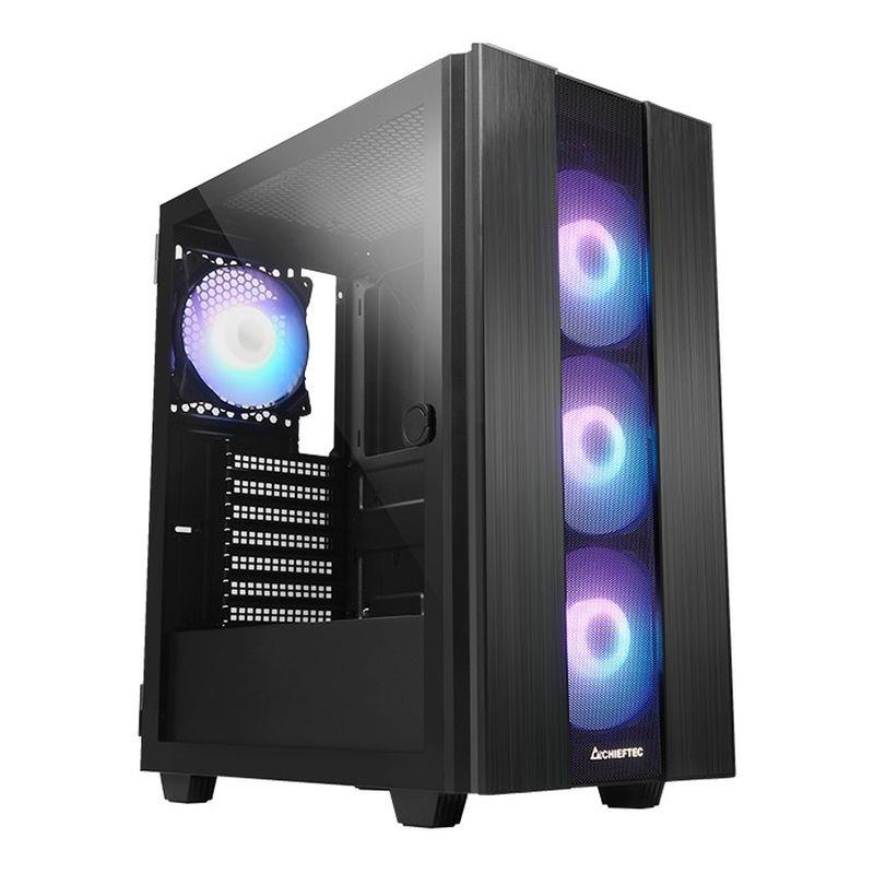 Obudowa Chieftec HUNTER 2 GS-02B-OP ATX ARGB z oknem bez zasilacza czarna