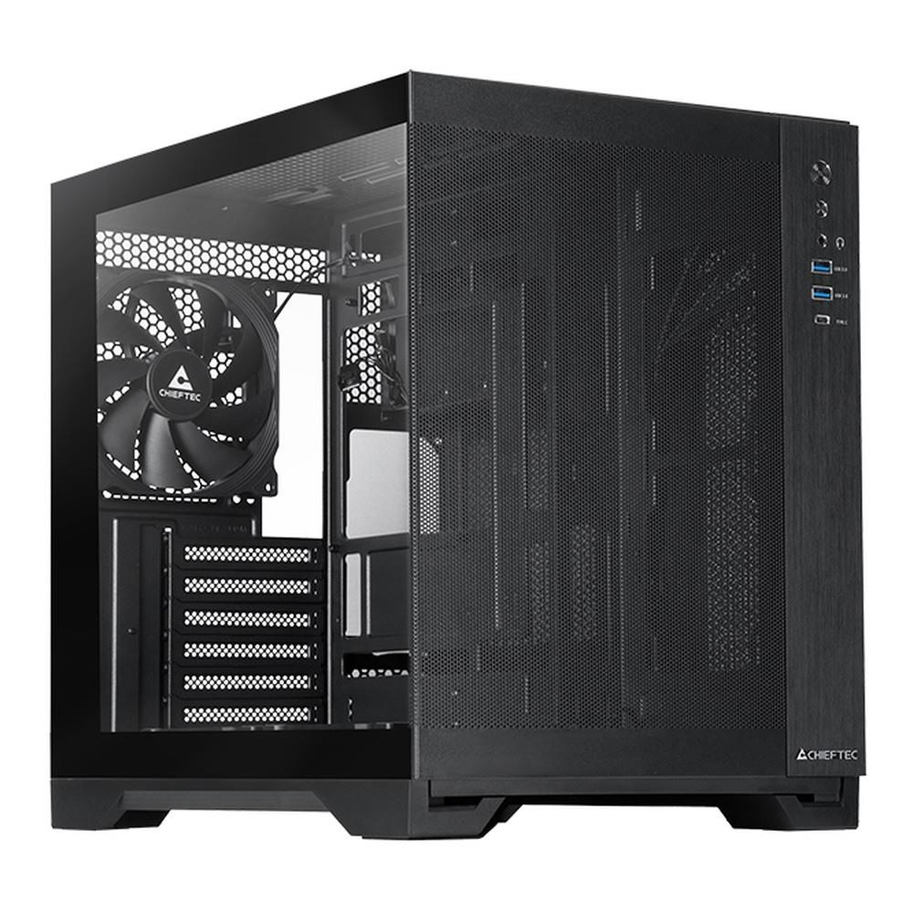 Obudowa Chieftec VISIO AIR GM-30B-M-OP ATX z oknem bez zasilacza czarna